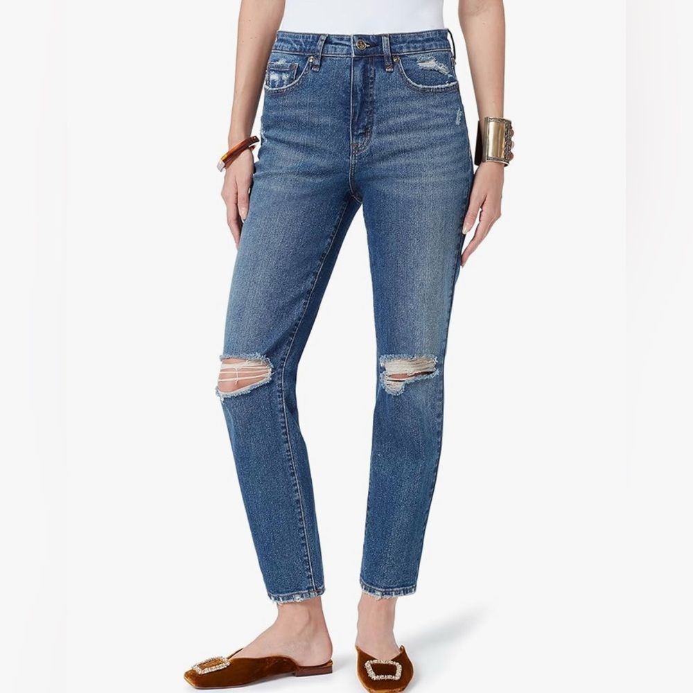 Sam Edelman Women's High Rise Distressed Slim Straight Leg Jeans Size 26